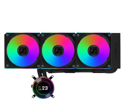 Chłodzenie wodne Lian Li HydroShift II LCD-C 360CL ARGB Black 3x120mm